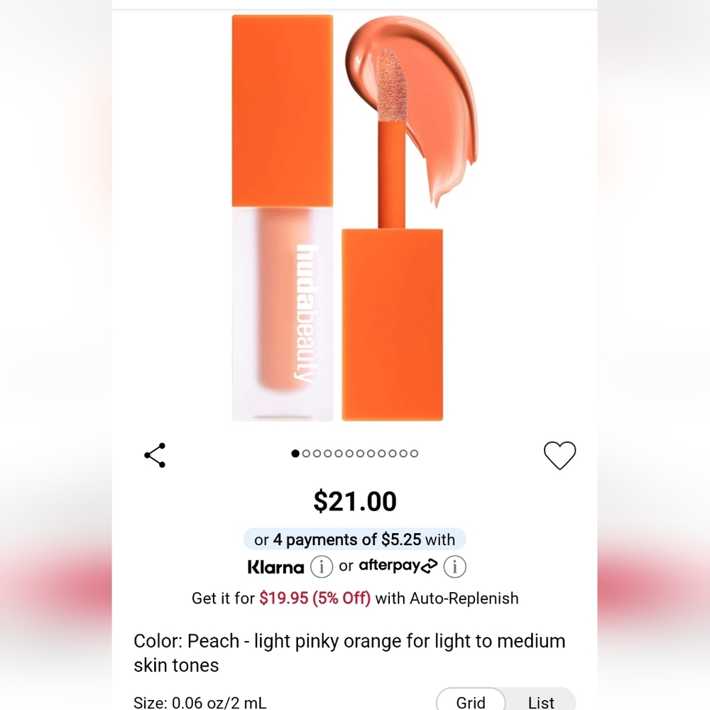 Huda Beauty #fauxfilter brightening under eye color corrector